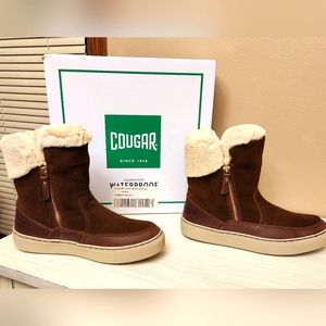 Cougar Dark Brown/Chestnut Dresden Waterproof Womens 7 Boots Super Soft